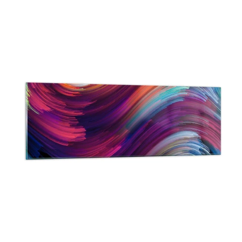 Schilderen op glas - Het begin van een nieuwe wereld - 90x30 cm