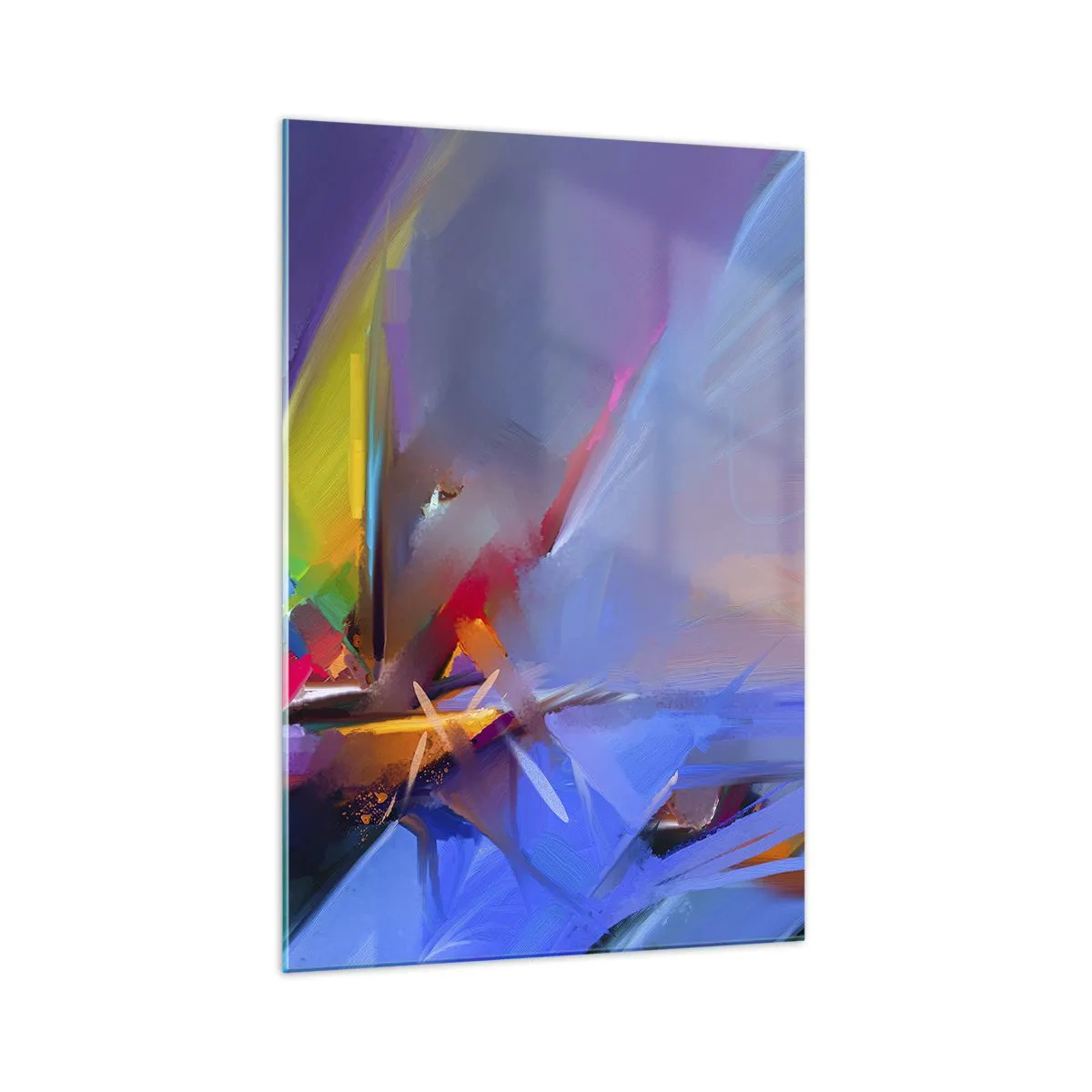 Schilderen op glas - Propellers als een vogel - 70x100 cm