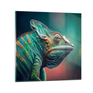 Schilderen op glas - Jij ziet mij? Niet goed… - 30x30 cm