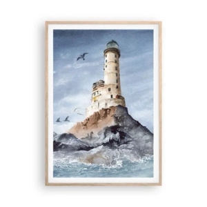 Een poster in een licht eiken lijst - Onoverwinnelijk - 70x100 cm