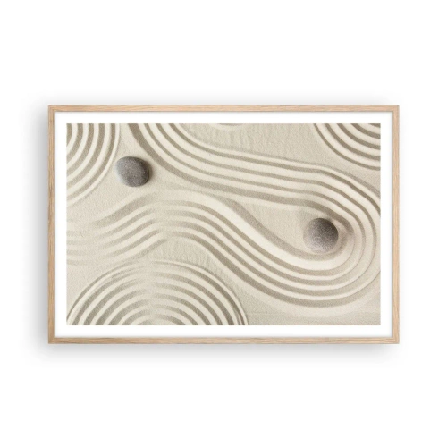 Een poster in een licht eiken lijst - Een vleugje warmte - 91x61 cm