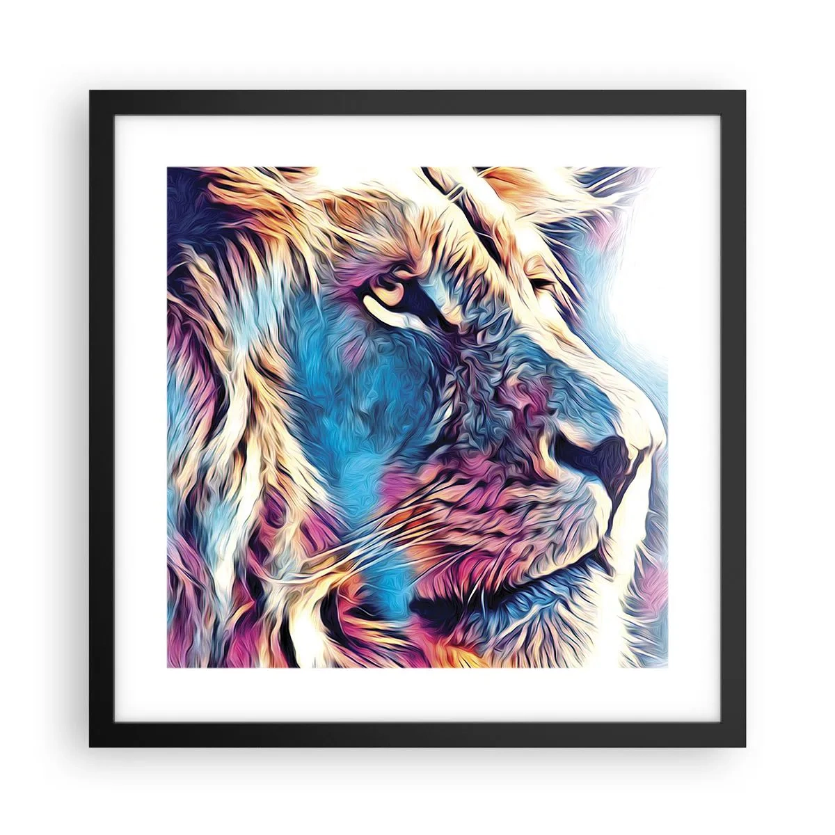 Poster in een zwarte lijst - De wijsheid van de natuur - 40x40 cm