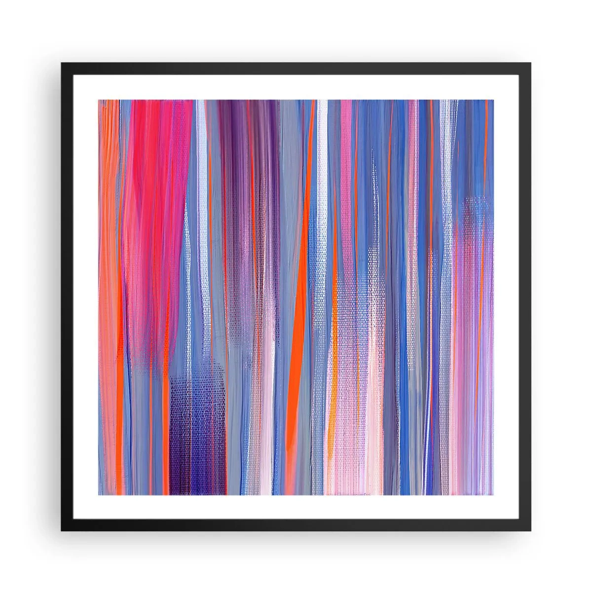 Poster in een zwarte lijst - Opgang naar de regenboog - 60x60 cm