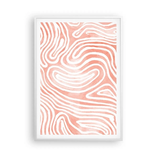Poster in een witte lijst - In het koraallabyrint - 70x100 cm