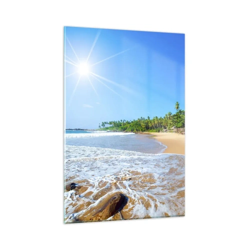 Schilderen op glas - Een exotische plek voor jou - 80x120 cm