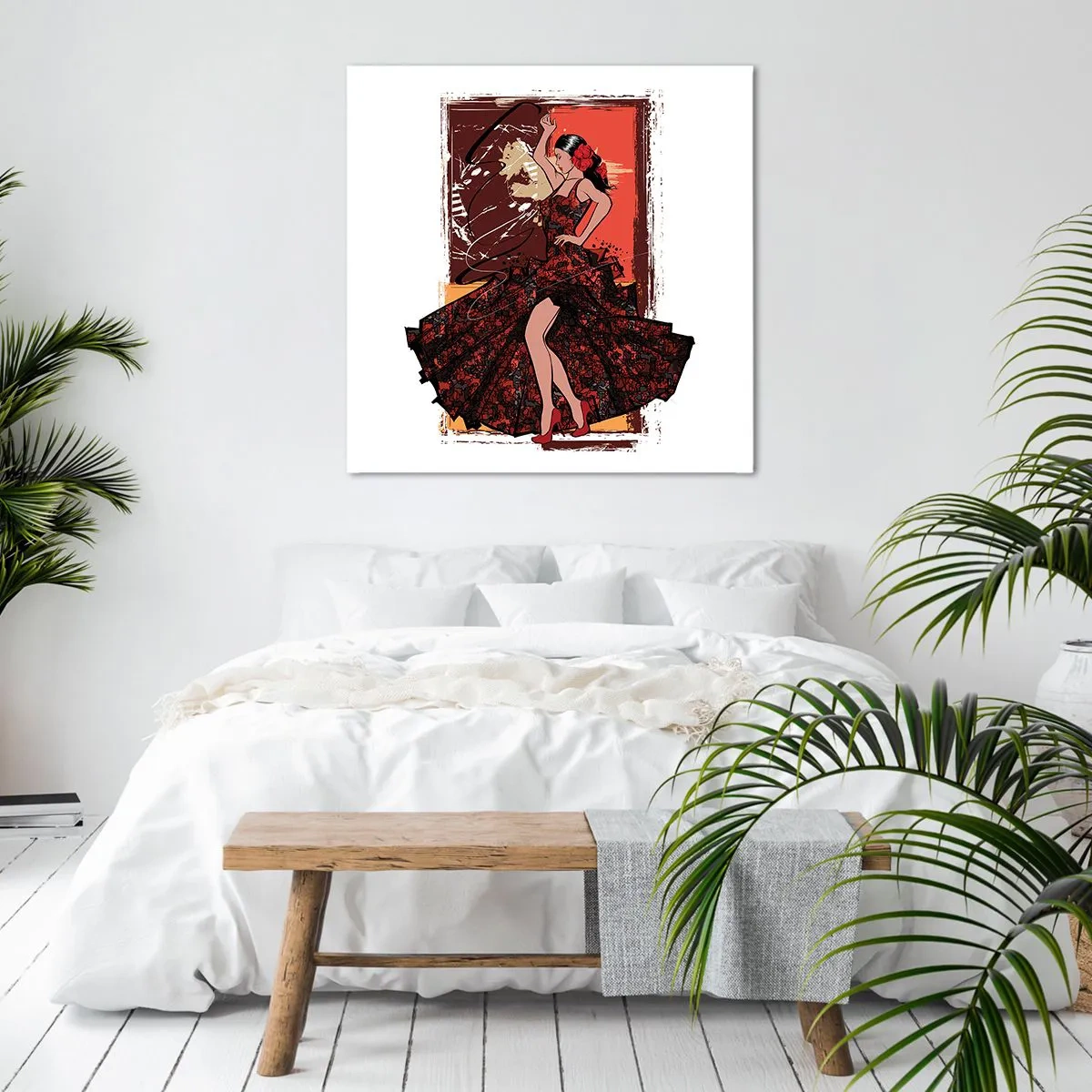 Schilderen op canvas - Op het ritme van het hart - 70x70 cm