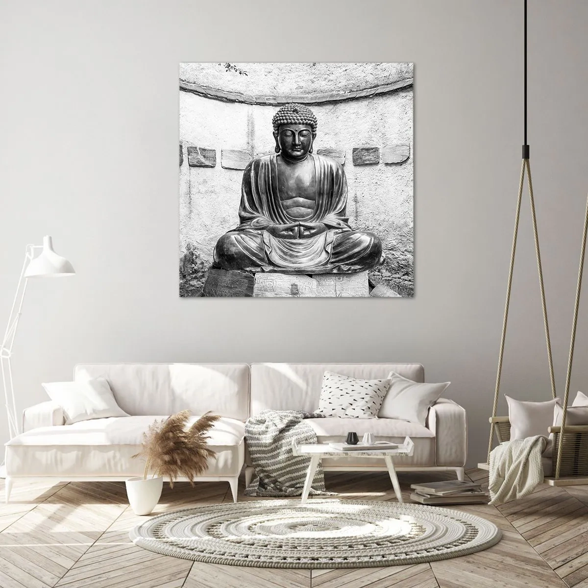 Schilderen op canvas - Aan de bron van vrede - 50x50 cm