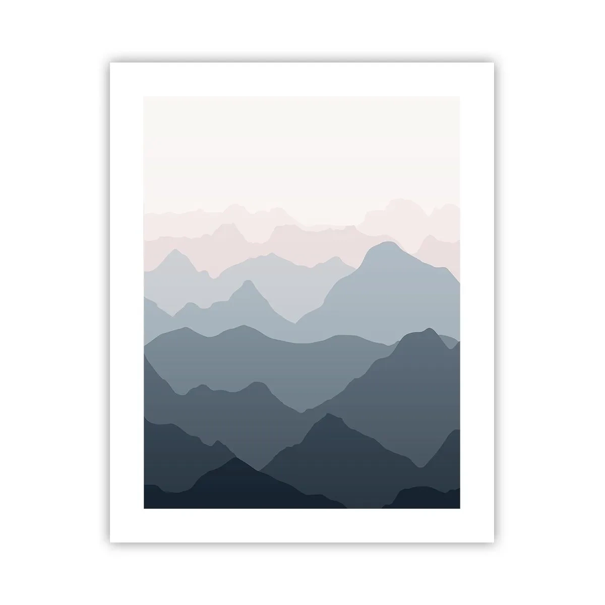 Poster - Golven van de bergen - 40x50 cm