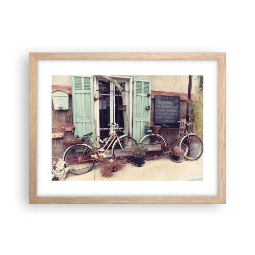 Een poster in een licht eiken lijst - Lang leve de provincie - 40x30 cm