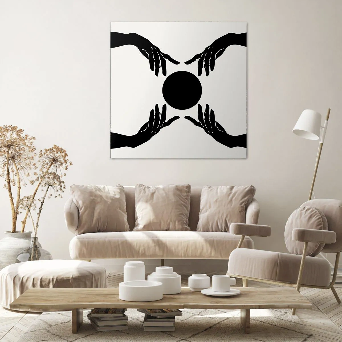 Schilderen op canvas - Geheim teken - 60x60 cm