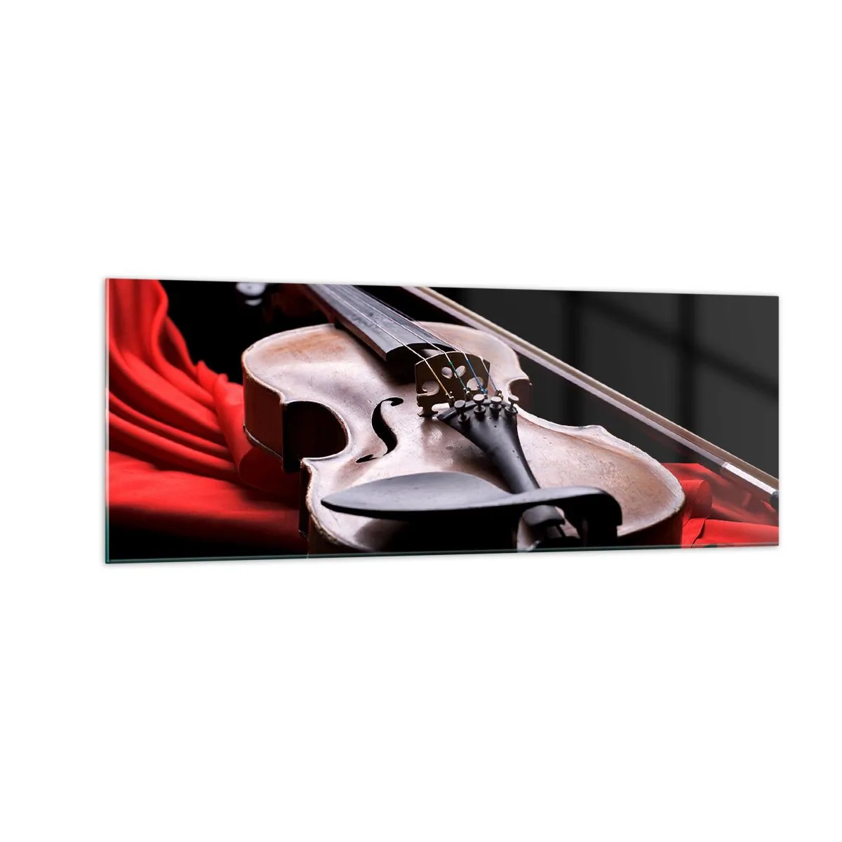 Schilderen op glas - Muziek van gevoelens - 140x50 cm