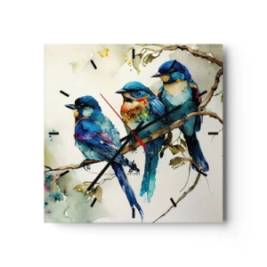 Wandklok - Klok - Is hij boos geworden? - 40x40 cm