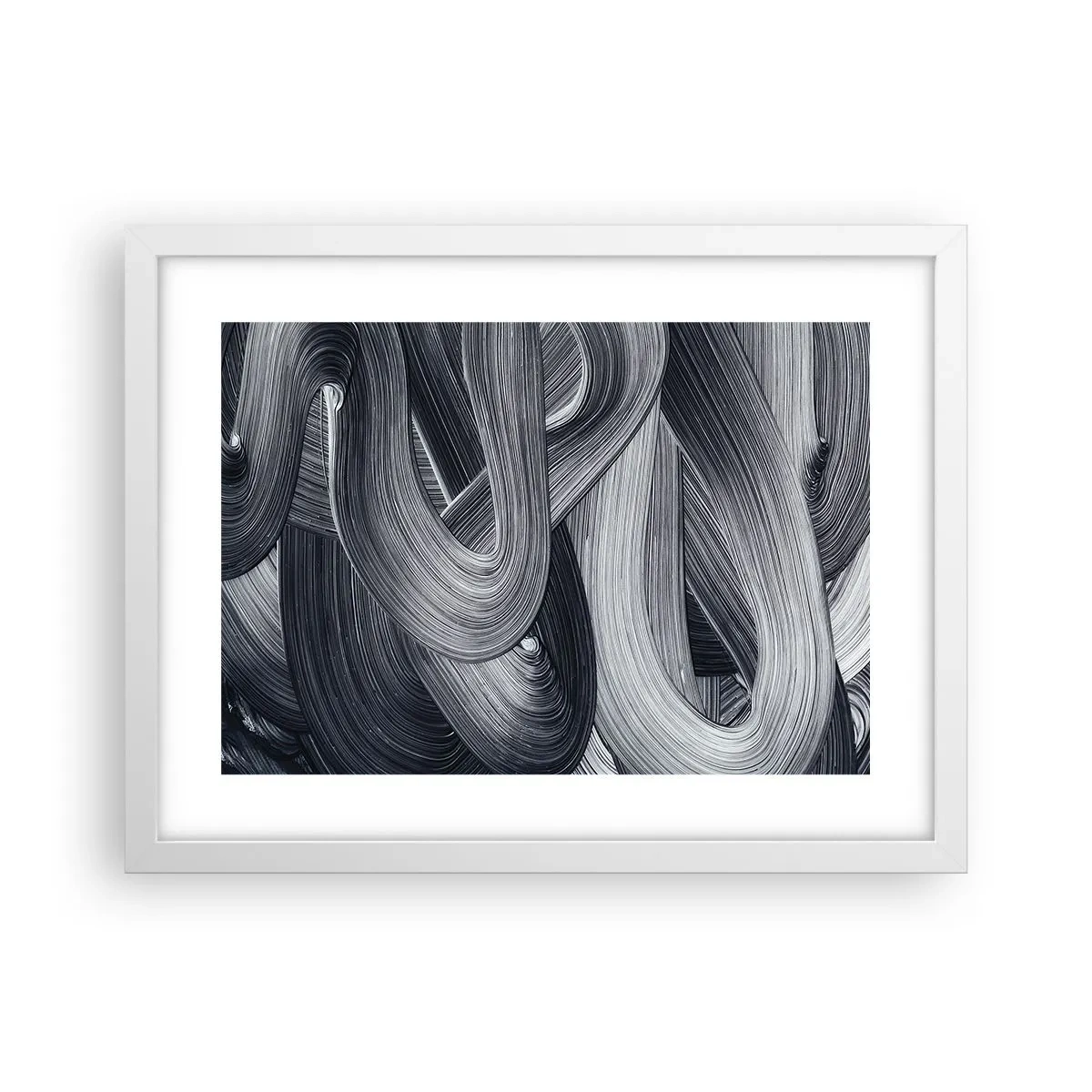 Poster in een witte lijst - De vloeibaarheid van de werkelijkheid - 40x30 cm
