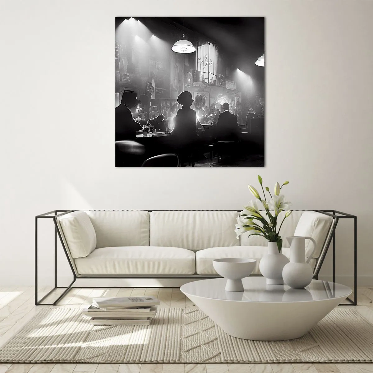 Schilderen op glas - In jazz-sfeer - 40x40 cm