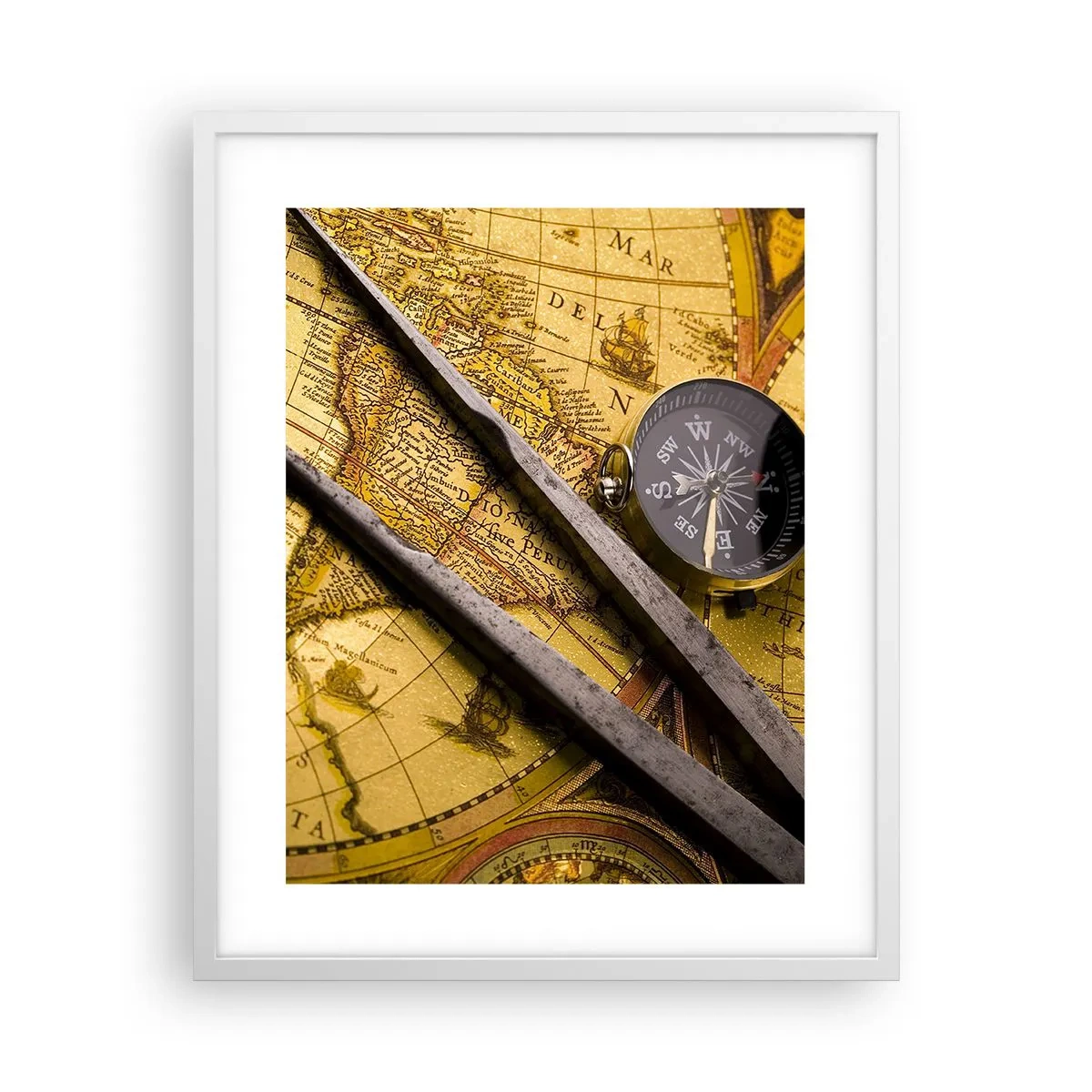 Poster in een witte lijst - Waar zijn deze schatten? - 40x50 cm