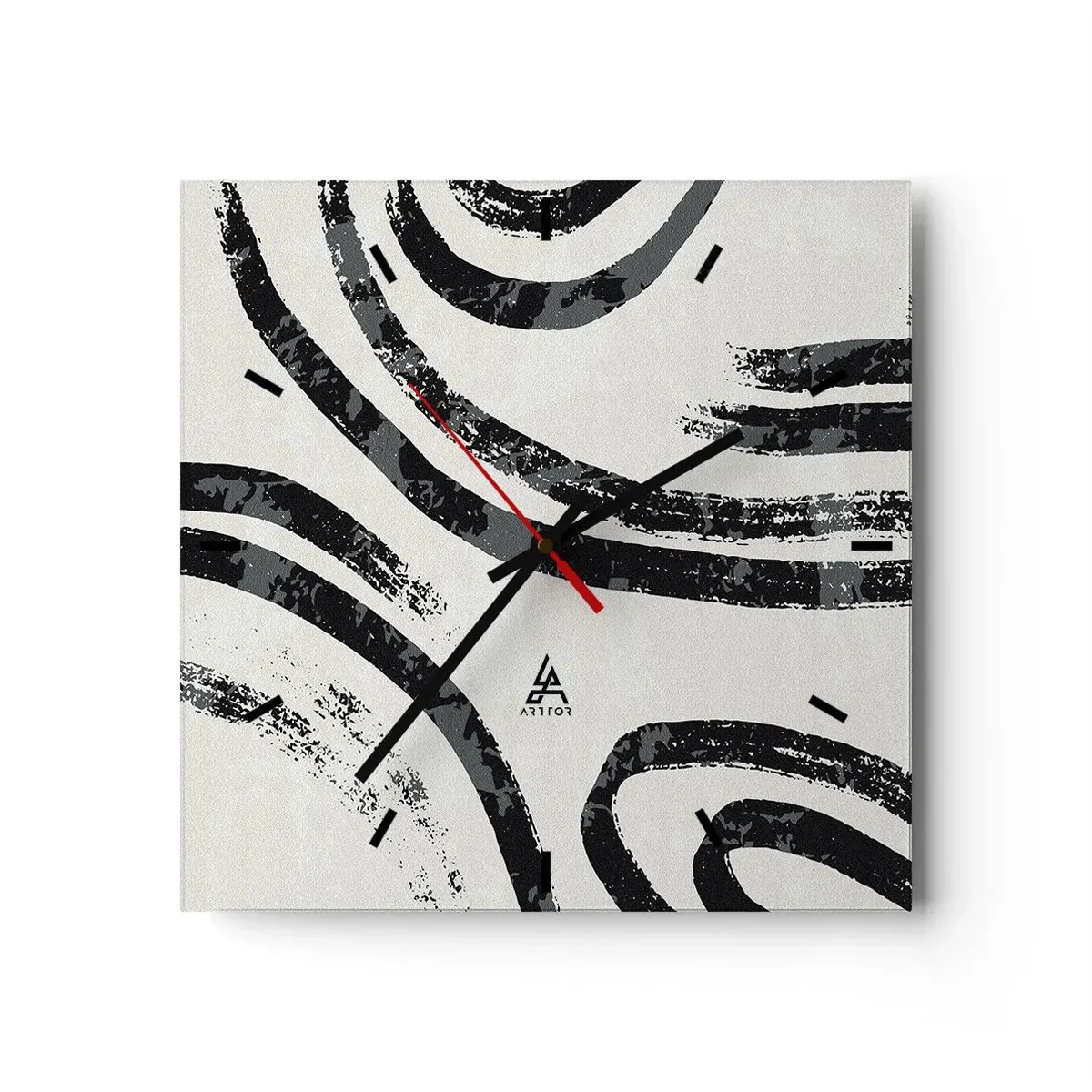 Wandklok - Klok - Half gestopt - 30x30 cm