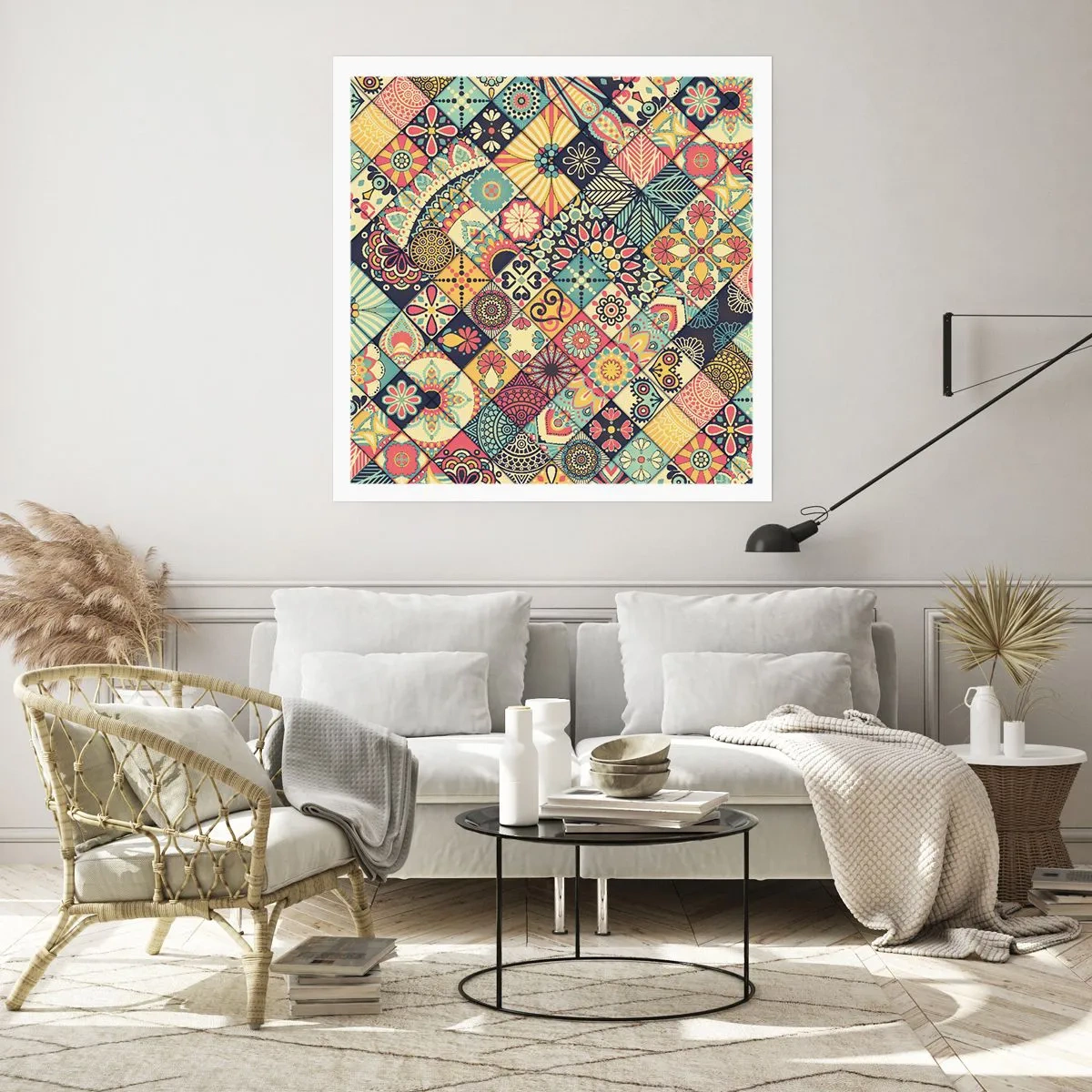 Poster - Marokkaanse sfeer - 40x40 cm