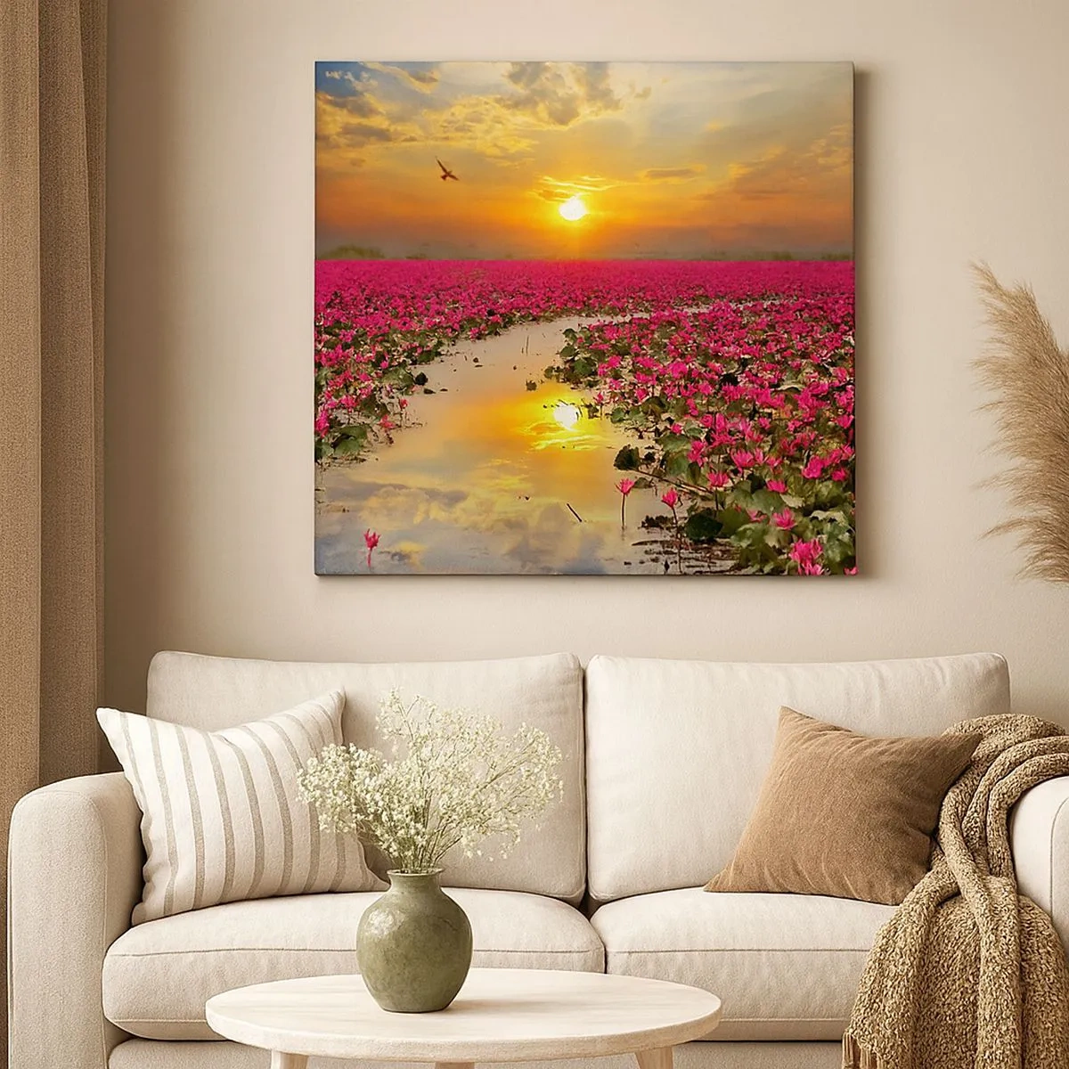 Schilderen op canvas - Het geheime leven van het meer - 30x30 cm