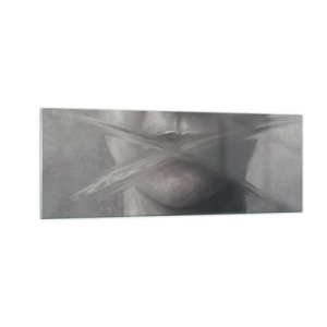 Schilderen op glas - Zonder een woord - 140x50 cm