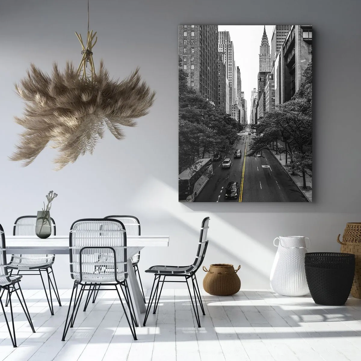 Schilderen op canvas - New York ochtend - 70x100 cm