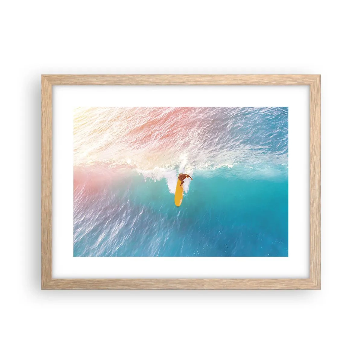 Een poster in een licht eiken lijst - De oceaanruiter - 40x30 cm