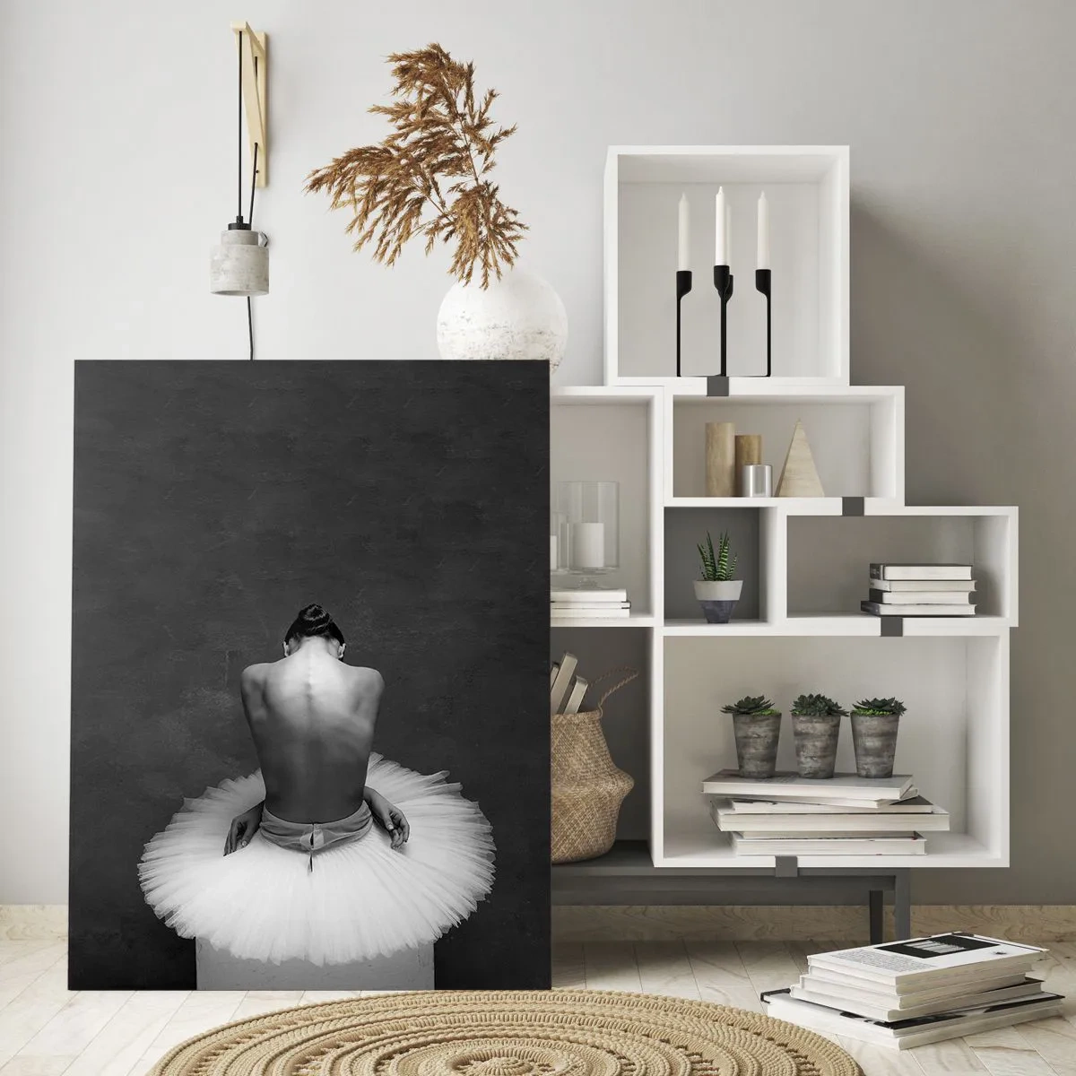 Schilderen op glas - Het bloeit gewoon - 50x70 cm