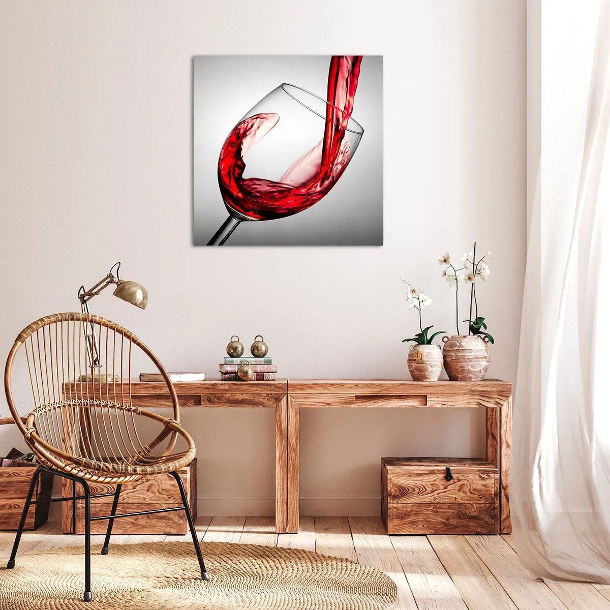 Schilderen op canvas - Kleur - beweging - geluid - 30x30 cm