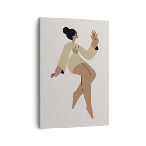 Schilderen op canvas - Een sierlijke vorm - 70x100 cm