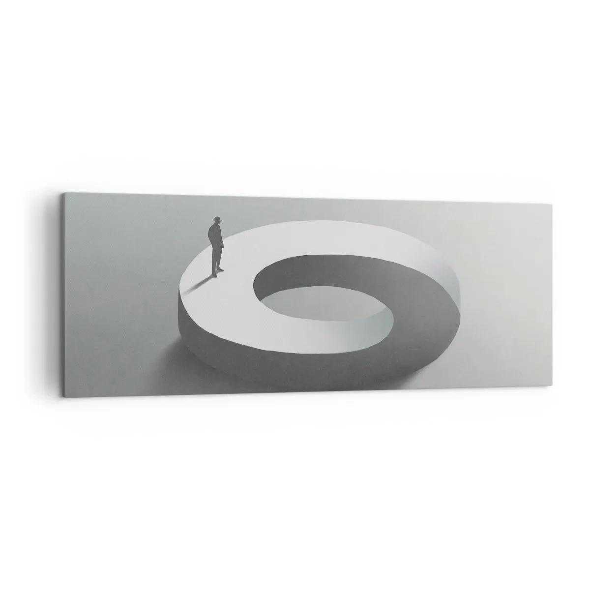 Schilderen op canvas - En wees hier slim - 140x50 cm