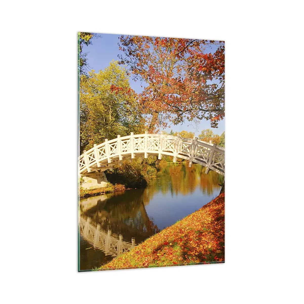 Schilderen op glas - Op de witte brug der zuchten - 80x120 cm