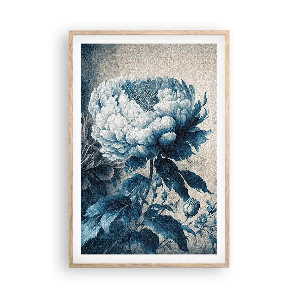 Een poster in een licht eiken lijst - Bij elkaar passend paar - 61x91 cm