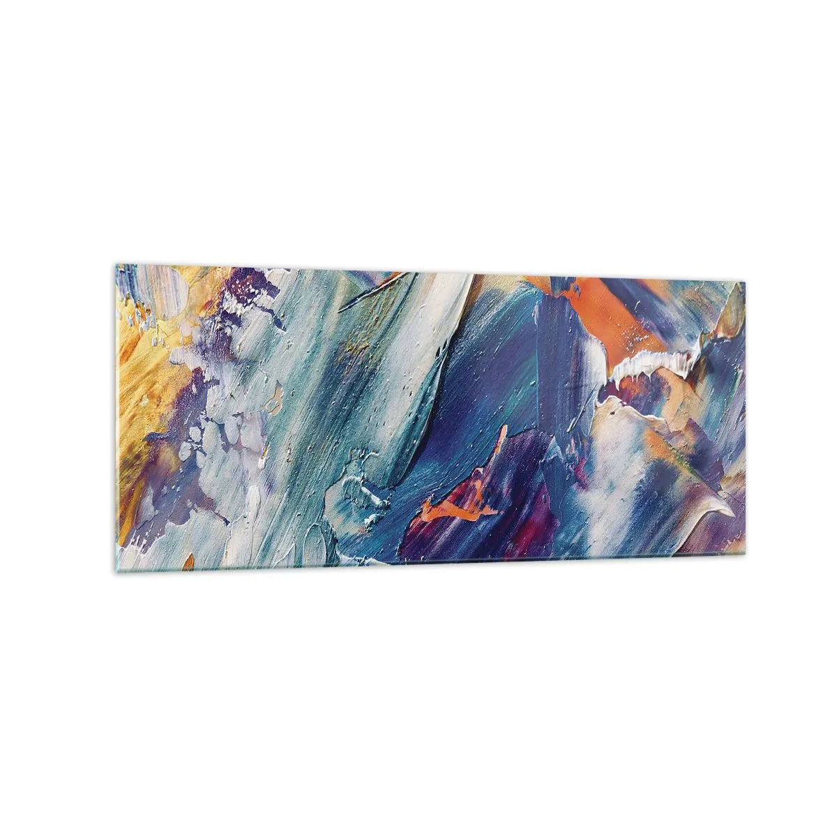 Schilderen op glas - Kleur verwarring - 120x50 cm