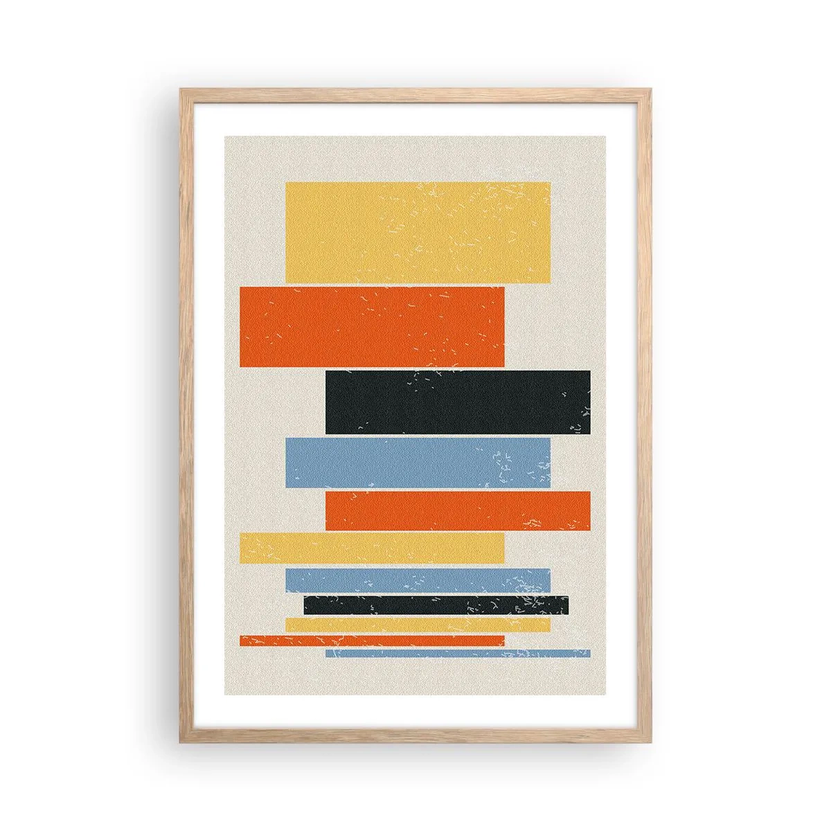 Een poster in een licht eiken lijst - Muzieknotatie - 50x70 cm