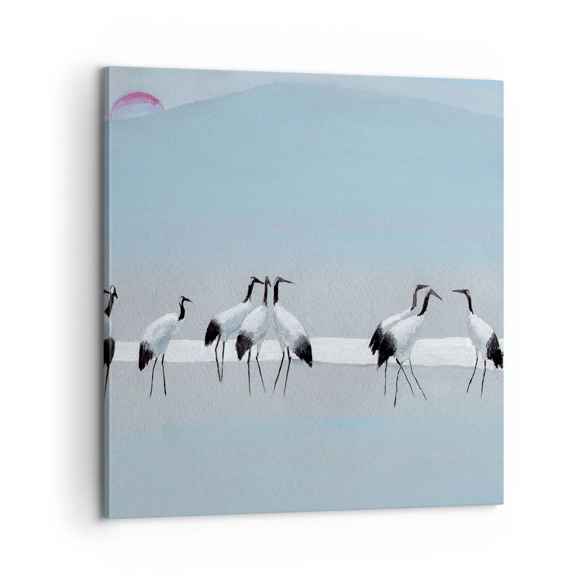 Schilderen op canvas - Na een warme dag - 60x60 cm