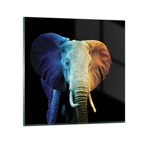 Schilderen op glas - Excentriek, niet raar - 40x40 cm