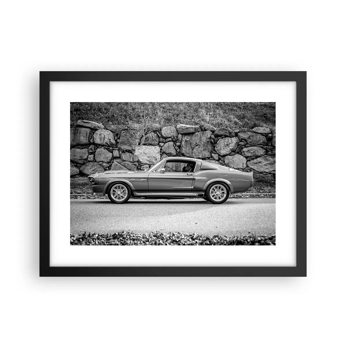 Poster in een zwarte lijst - De legende van de jaren 60 - 40x30 cm