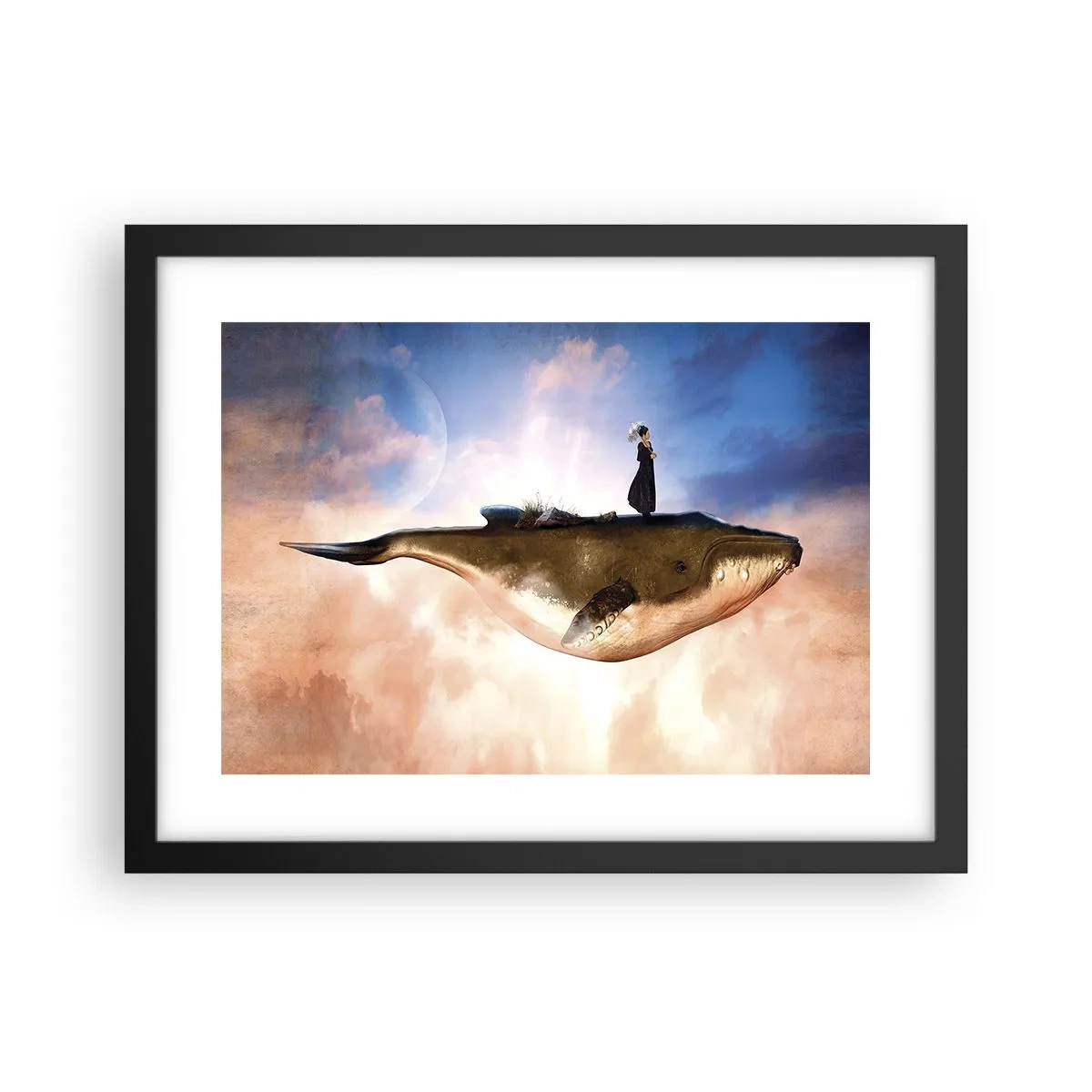 Poster in een zwarte lijst - Een echte reis - 40x30 cm