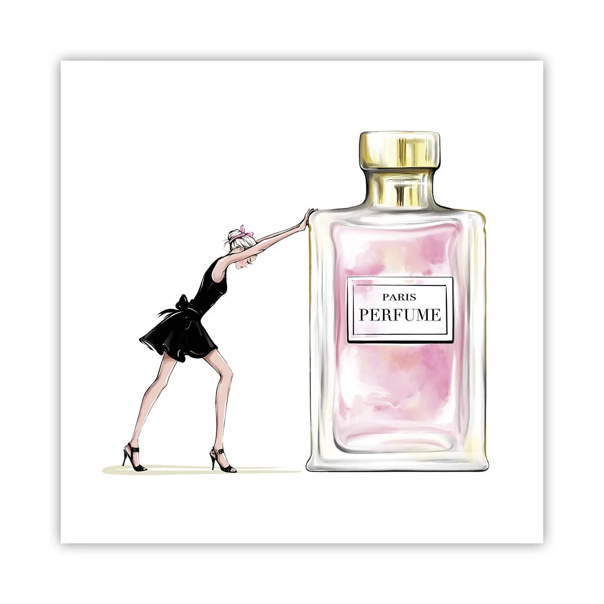 Poster - De essentie van vrouwelijkheid - 60x60 cm