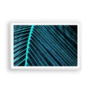 Poster in een witte lijst - Groene textuur - 91x61 cm