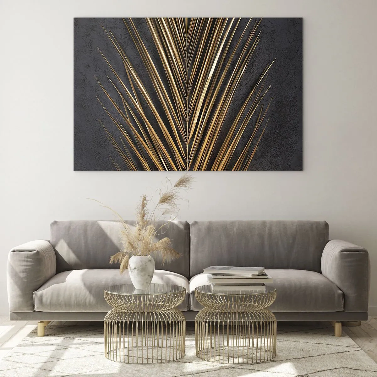 Schilderen op glas - Het goud van de tropen - 100x70 cm