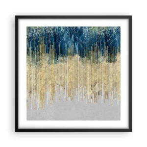 Poster in een zwarte lijst - Vergulde grens - 50x50 cm