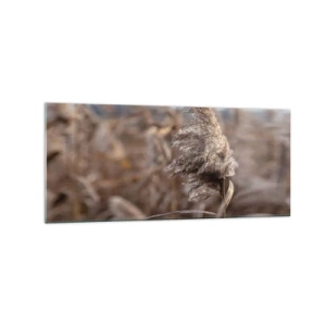 Schilderen op glas - Tijd om met de wind mee te gaan - 120x50 cm