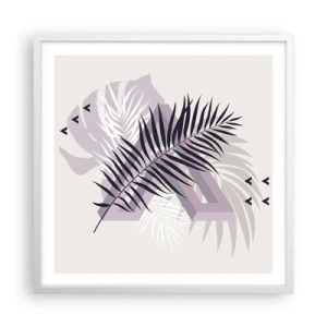 Poster in een witte lijst - De schaduw van de schaduw - 60x60 cm