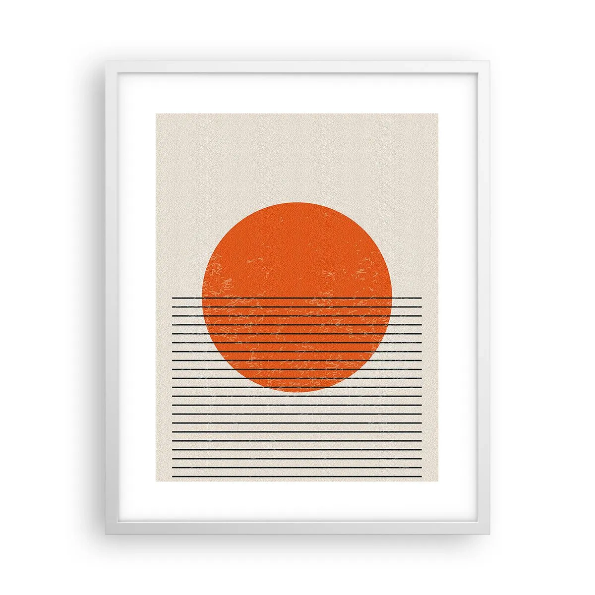 Poster in een witte lijst - Altijd de zon - 40x50 cm