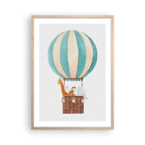 Een poster in een licht eiken lijst - Fantastische reis - 50x70 cm