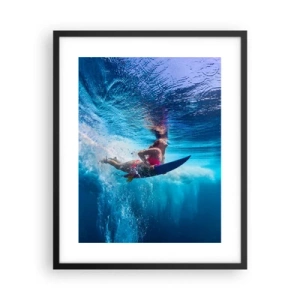 Poster in een zwarte lijst - De diepte van vreugde - 40x50 cm