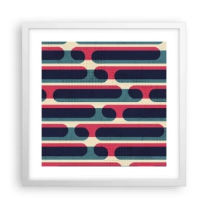 Poster in een witte lijst - In de diepte en vooruit - 40x40 cm