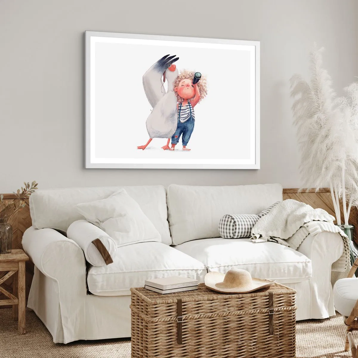 Poster in een witte lijst - Een geweldige reisroute - 50x40 cm