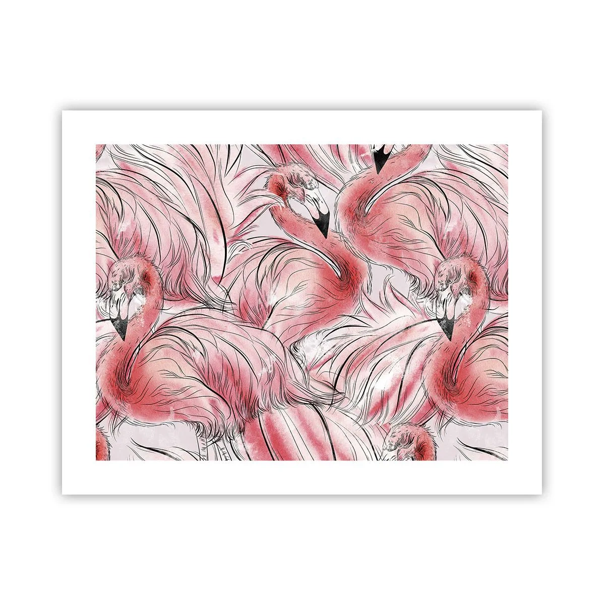 Poster - Vogelcorps de ballet - 50x40 cm