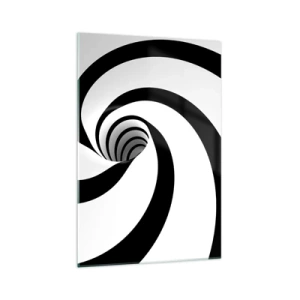 Schilderen op glas - Toegeven aan de draaikolk? - 70x100 cm
